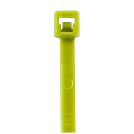 Bsc Preferred Cable Tie, 8 in L, Fluorescent Green, Nylon 6/6, 40 lb Strength, 1000 PK BUY00027639